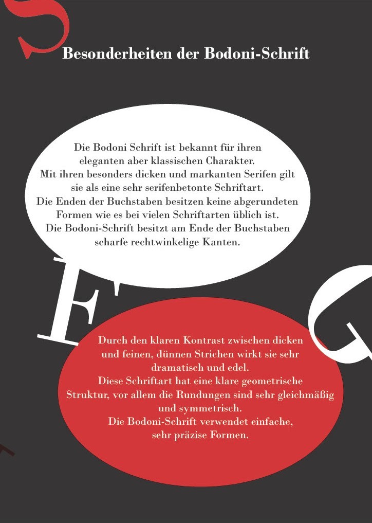 Bodoni Broschüre
